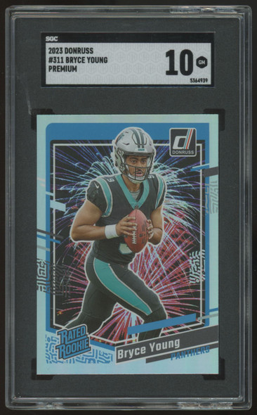 2023 Panini Donruss Bryce Young Rated Rookie Premium #311 SGC 10
