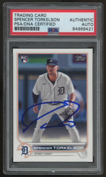 2022 Topps Baseball Spencer Torkelson RC #658 Signed Auto PSA/DNA
