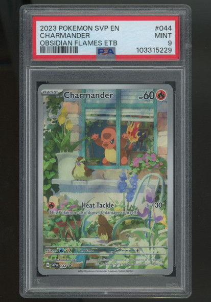 2023 Pokemon Charmander Obsidian Flames ETB Promo #044 PSA 9 (F)