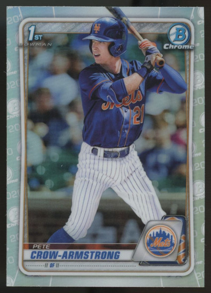 2020 Bowman Chrome Draft Pete Crow-Armstrong 1st Refractor #BD-72
