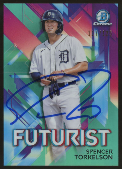 2021 Bowman Chrome Spencer Torkelson Futurist /125 #FUT-ST Signed IP Auto