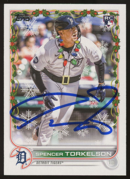 2022 Topps Holiday Spencer Torkelson RC #HW200 Signed IP Auto