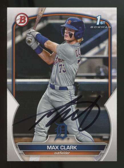 2023 Bowman Max Clark 1st Signed IP Auto #BD-76