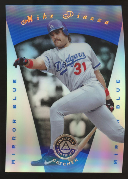 1997 Pinnacle Certified Mike Piazza Mirror Blue #26