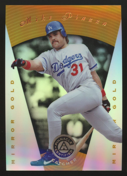 1997 Pinnacle Certified Mike Piazza Mirror Gold #26