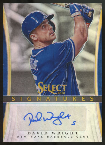 2013 Panini Select David Wright Signatures Auto /25 #DW