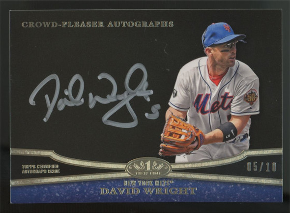 2013 Topps Tier One David Wright Crowd Pleaser Auto /10 #CPA-DW