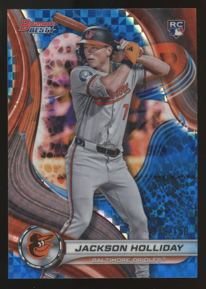 2024 Bowman's Best Jackson Holliday RC Blue X-Fractor /150 #13