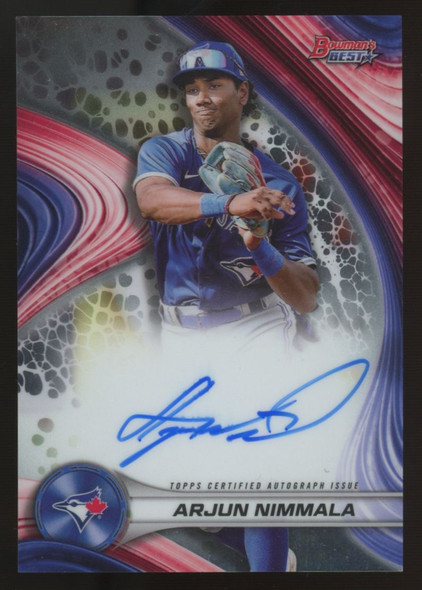 2024 Bowman's Best Arjun Nimmala Best Of '24 Auto #B24-AN "A"