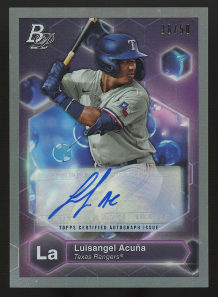 2022 Bowman Platinum Luisangel Acuna Precious Elements Auto /50 #PE-22