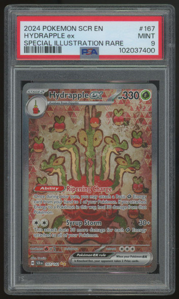 2024 Pokemon Hydrapple ex Stellar Crown SIR #167 PSA 9