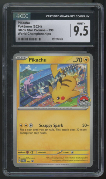 2024 Pokemon Pikachu World Championships Promo #19 CGC 9.5