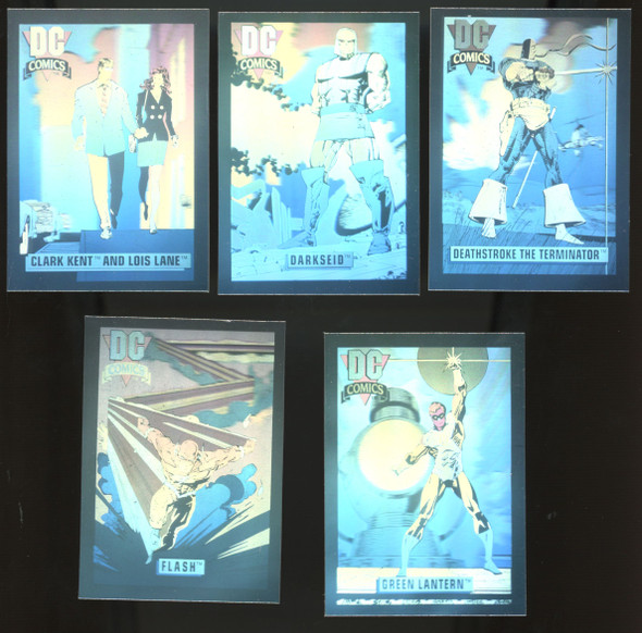 1992 Impel DC Cosmic Cards Series 1 Holo Hall Of Fame Complete Set (10)