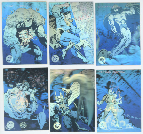 1993 SkyBox DC Cosmic Teams Holo Hall Of Fame Complete Set (6) "A"