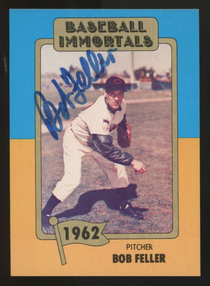 1980 Baseball Immortals Bob Feller #87 Signed Auto 1980 Baseball Immortals Bob Feller #87 Signed Auto