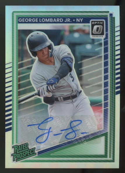 2025 Panini Donruss George Lombard Jr. Rated Prospect Optic Auto Holo #108