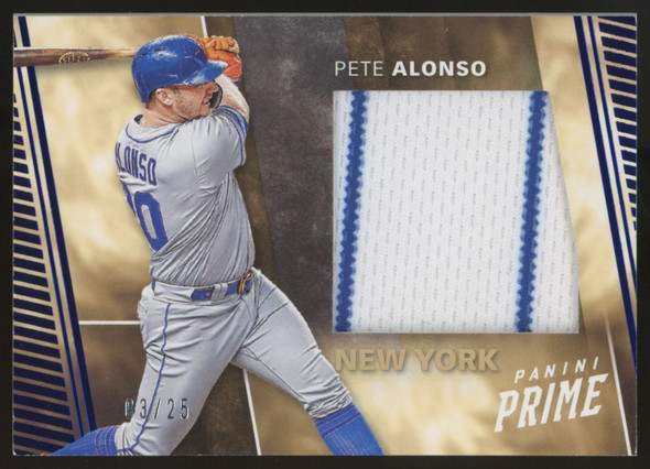 2019 Panini Chronicles Prime Pete Alonso Blue Patch /25 #PS-PA