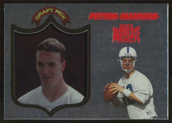 1998 Playoff Peyton Manning RC Absolute SSD Red #165 1998 Playoff Peyton Manning RC Absolute SSD Red #165