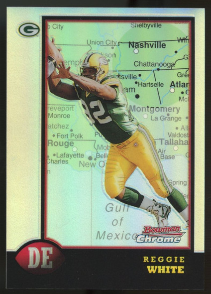 1998 Bowman Chrome Reggie White Interstate Refractor #127 1998 Bowman Chrome Reggie White Interstate Refractor #127