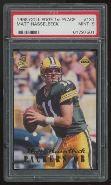 1998 Collector's Edge Matt Hasselbeck RC 1st Place #131 PSA 9 1998 Collector's Edge Matt Hasselbeck RC 1st Place #131 PSA 9