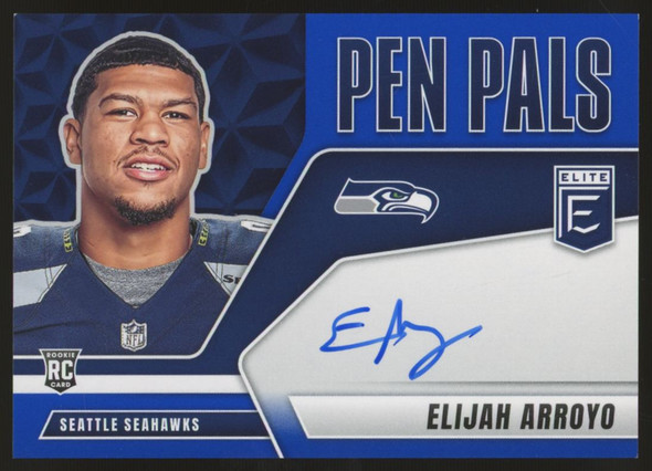 2025 Donruss Elite Elijah Arroyo RC Auto Pen Pals Blue Ink #PP-EAR