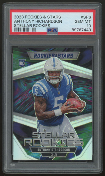 2023 Rookies & Stars Anthony Richardson RC Stellar Rookies #SR-6 PSA 10
