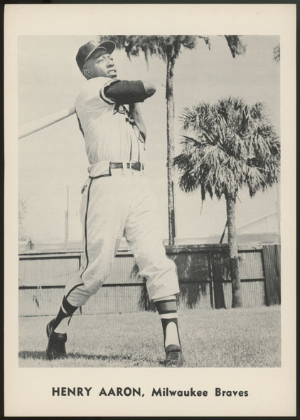 1958-1961 Jay Publishing Henry Hank Aaron Batting Picture Pack Team Photo