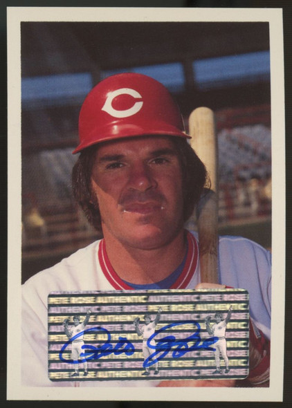 1985 Topps Renata Galasso Pete Rose Auto #107 "B"