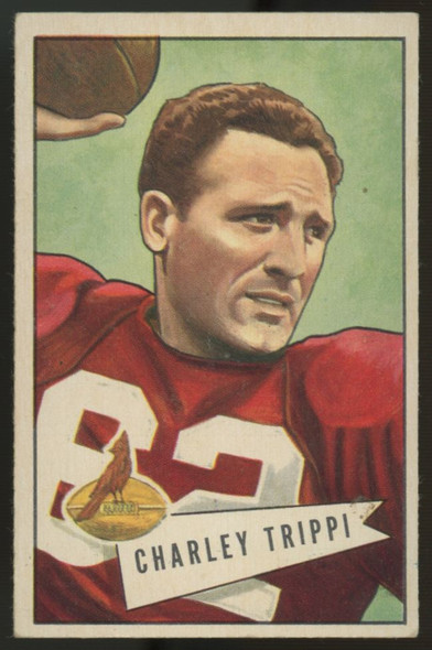 1952 Bowman Small Charley Trippi #12 VG/EX