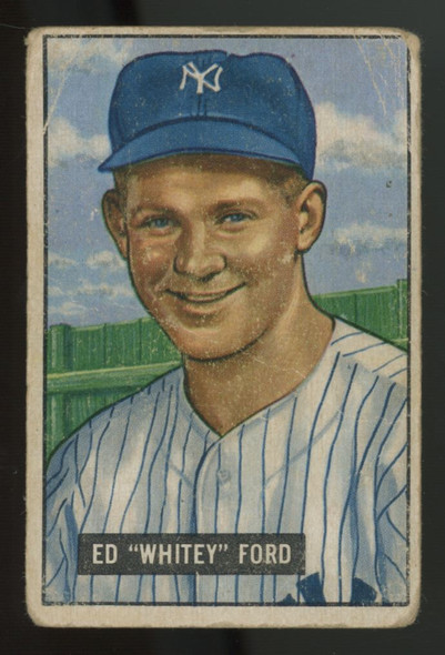 1951 Bowman Ed "Whitey" Ford RC #1 Poor 1951 Bowman Ed "Whitey" Ford RC #1 Poor