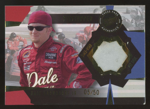 2002 Press Pass Authentics Dale Earnhardt Jr. Pitstopper Relic /50 #PSD4