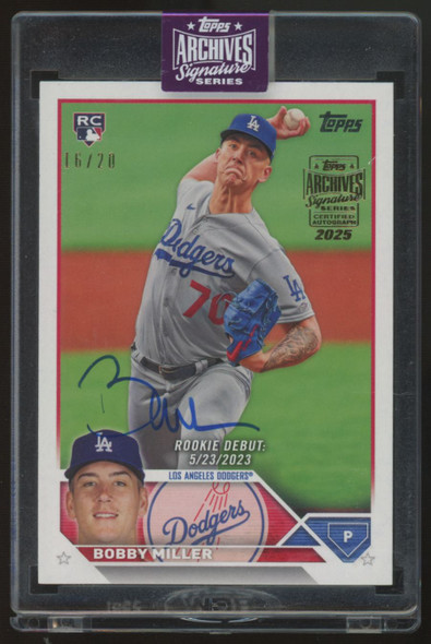 2025 Topps Archives Signature Series Bobby Miller Auto /20 #US40