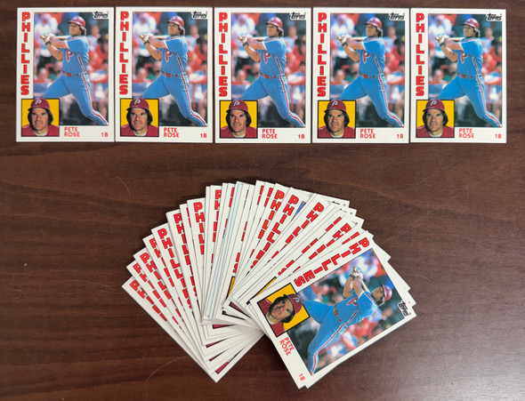 1984 Topps Baseball Pete Rose #300 - Lot of 35 NM/MT