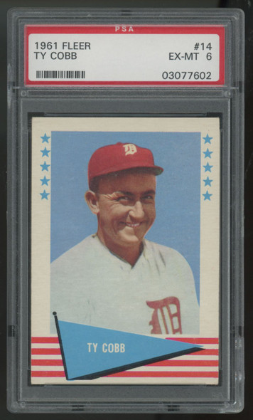1961 Fleer Ty Cobb #14 PSA 6