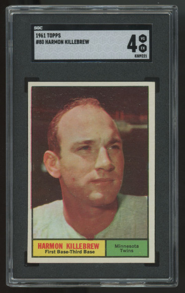1961 Topps Harmon Killebrew #80 SGC 4