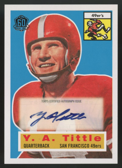 2015 Topps Y.A. Tittle 60th Anniversary Auto #T60RA-YT