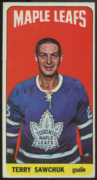 1964/65 Topps Hockey Terry Sawchuk Tall Boy #6 EX+