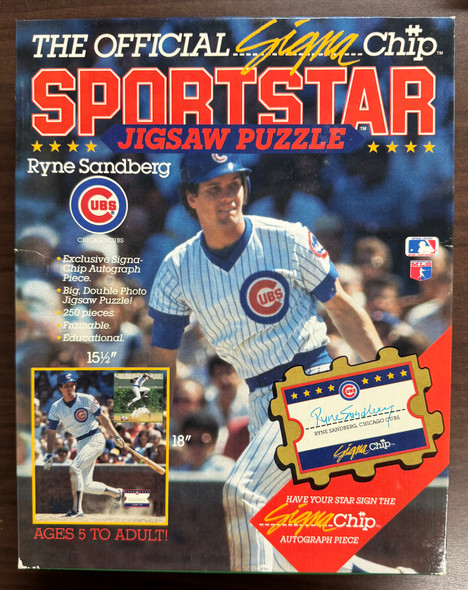 Ryne Sandberg Sportstar 250pc Jigsaw Puzzle Official Signa Chip Factory Sealed