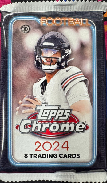2024 Topps Chrome Football Hobby Pack