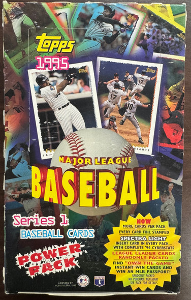 1995 Topps Baseball Series 1 Power Pack Box 36 Factory Sealed Packs