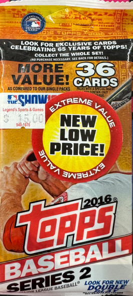 2016 Topps Baseball Series 2 Value Pack