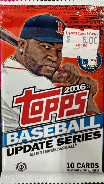 2016 Topps Baseball Update Series Pack