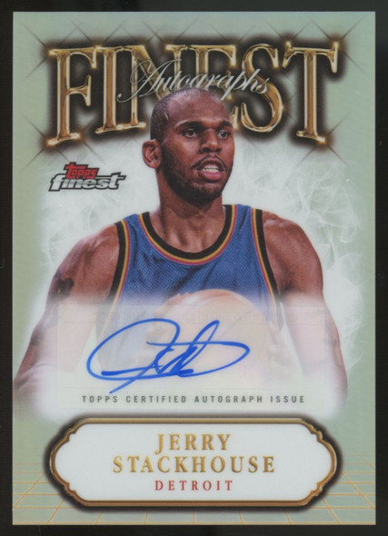 2024-25 Topps Finest Jerry Stackhouse Refractor Auto #FA-JST