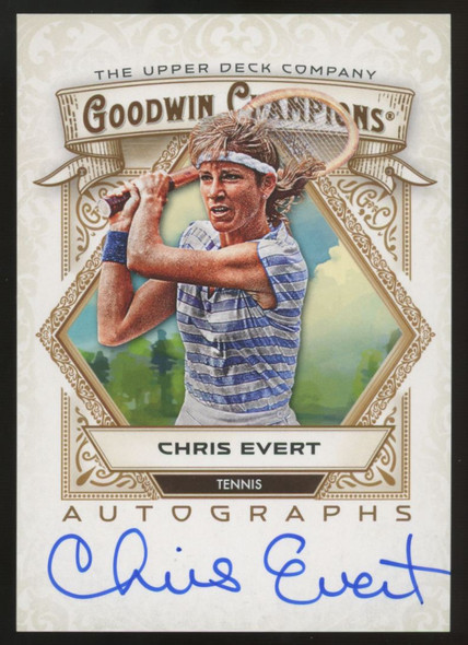 2025 Upper Deck Goodwin Champions Chris Evert Auto #A-CE 2025 Upper Deck Goodwin Champions Chris Evert Auto #A-CE