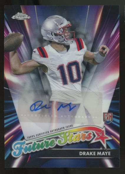 2024 Topps Chrome Drake Maye RC Future Stars Auto #FSA-DM