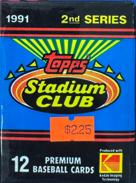 1991 Topps Stadium Club Series 2 Baseball Pack
