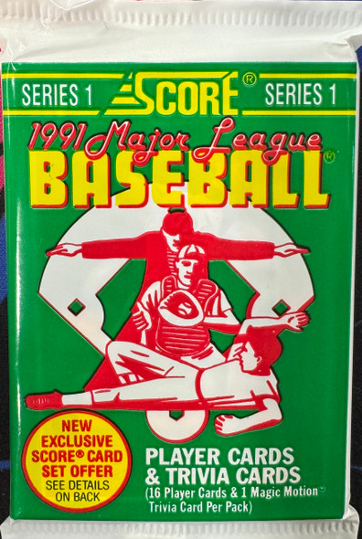 1991 Score Baseball Series 1 Pack