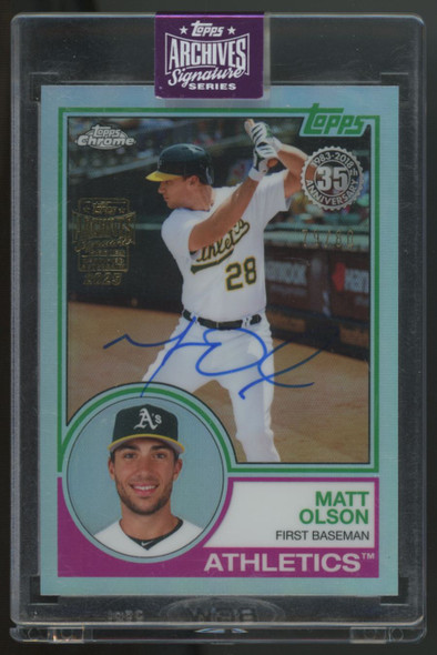 2025 Topps Archives Signature Series Matt Olson Auto /80 #83T-11