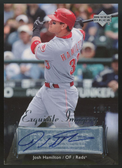 2007 Exquisite Rookie Signatures Josh Hamilton Imagery Auto /25 #EI-JH2