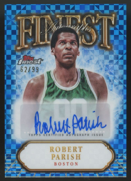 2024-25 Topps Finest Robert Parish Blue Xfractor Auto /99 #FA-RP